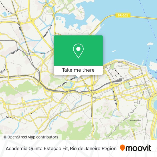 Mapa Academia Quinta Estação Fit