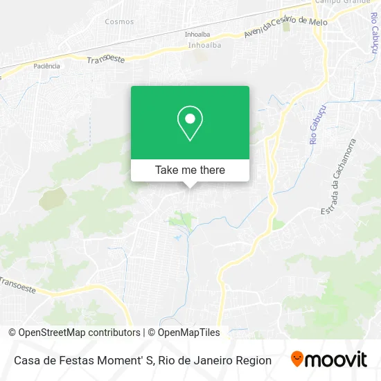 Casa de Festas Moment' S map