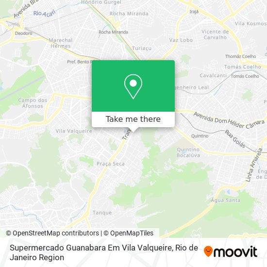 Supermercado Guanabara Em Vila Valqueire map
