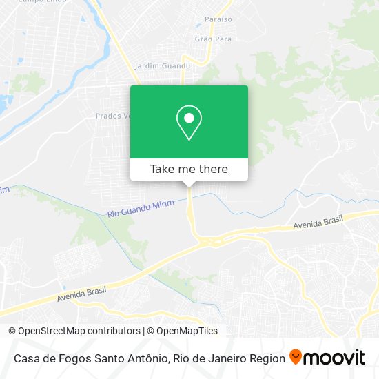 Casa de Fogos Santo Antônio map