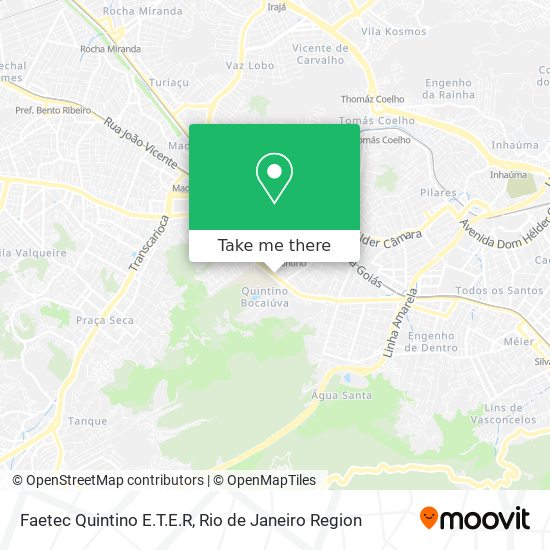 Faetec Quintino E.T.E.R map