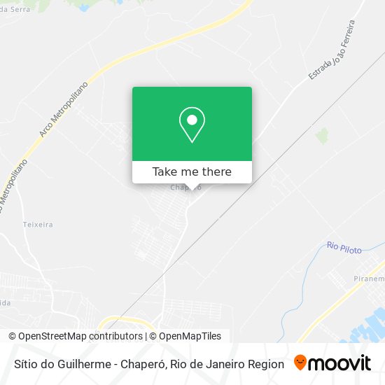 Sítio do Guilherme - Chaperó map
