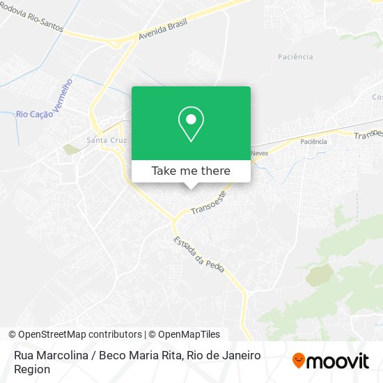 Mapa Rua Marcolina / Beco Maria Rita