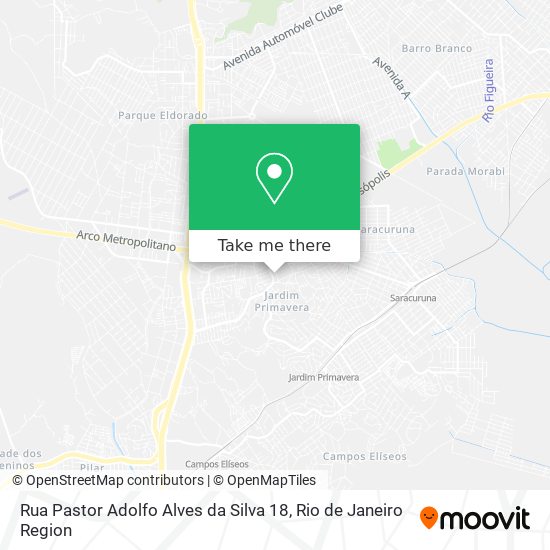 Rua Pastor Adolfo Alves da Silva 18 map