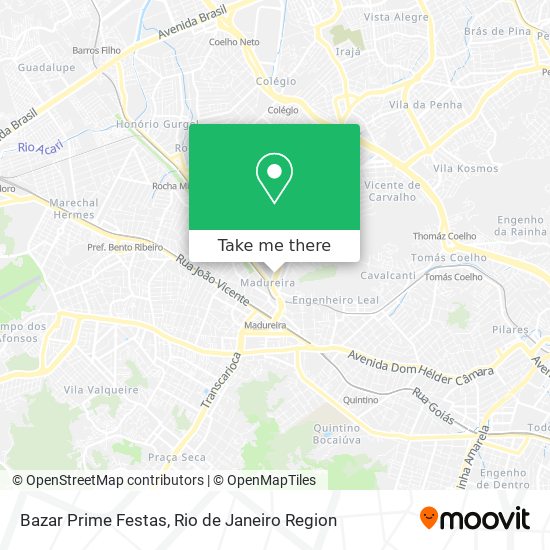 Bazar Prime Festas map