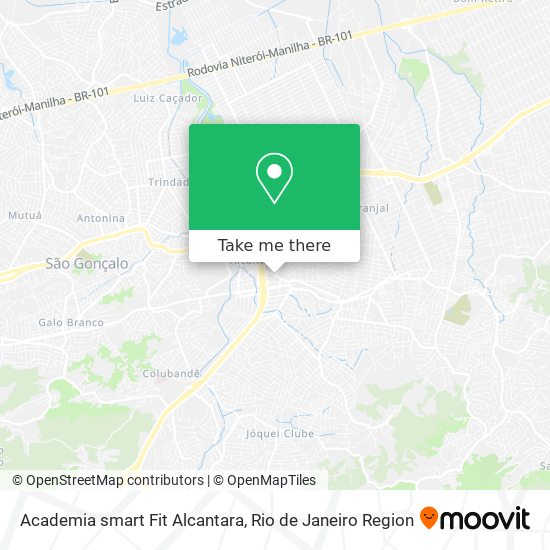 Mapa Academia smart Fit Alcantara