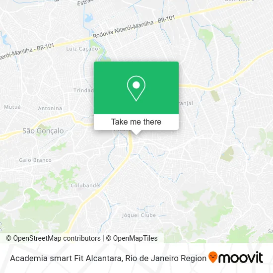 Academia smart Fit Alcantara map