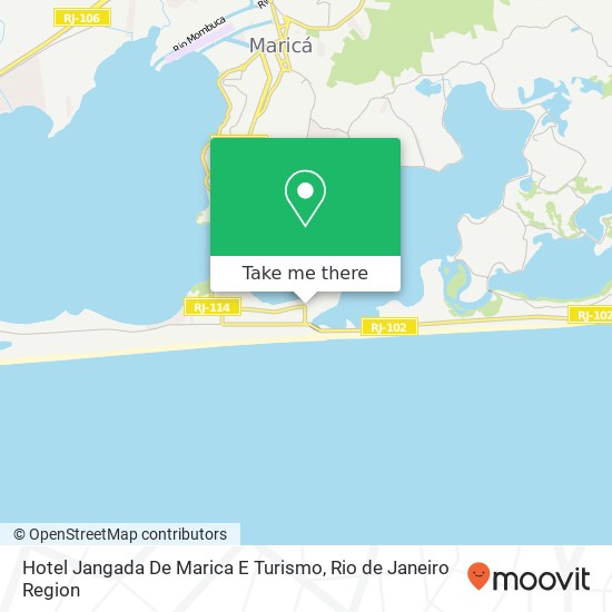 Mapa Hotel Jangada De Marica E Turismo