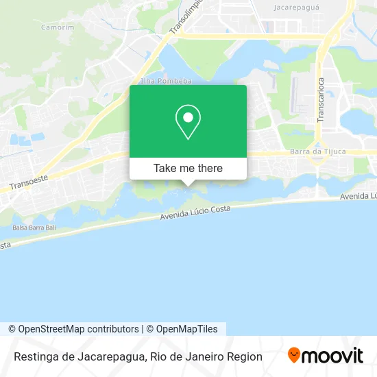 Restinga de Jacarepagua map