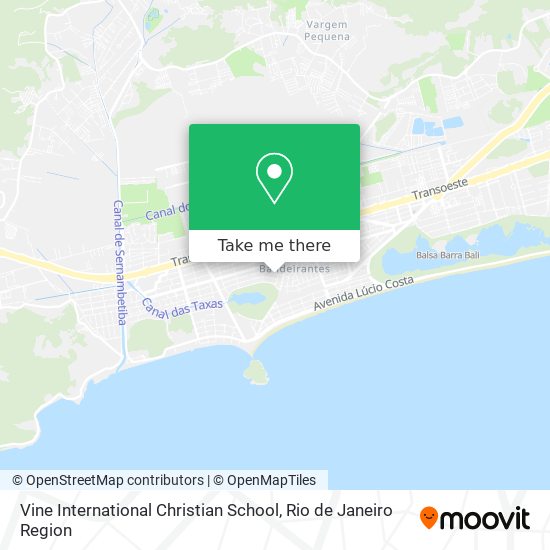 Mapa Vine International Christian School