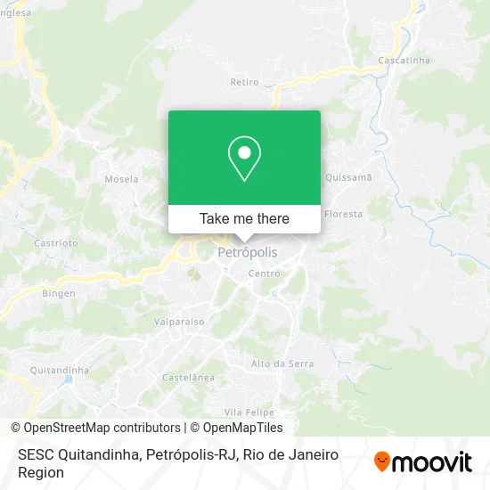 SESC Quitandinha, Petrópolis-RJ map