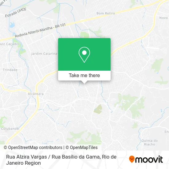 Rua Alzira Vargas / Rua Basílio da Gama map
