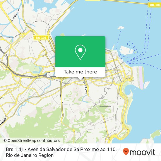 Mapa Brs 1,4,I - Avenida Salvador de Sá Próximo ao 110