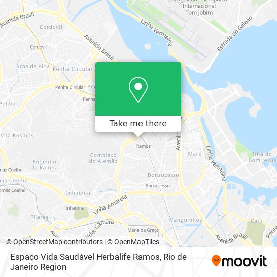 Espaço Vida Saudável Herbalife Ramos map