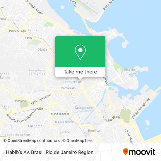 Habib's Av. Brasil map