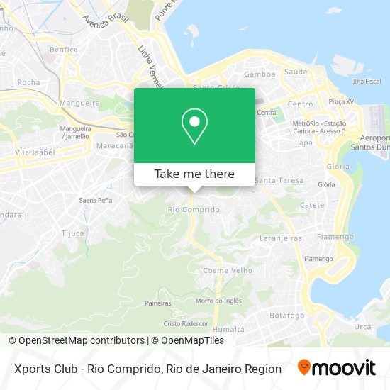 Xports Club - Rio Comprido map