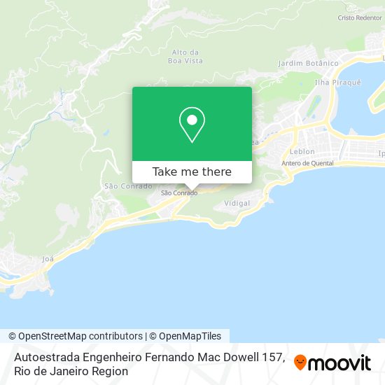 Autoestrada Engenheiro Fernando Mac Dowell 157 map