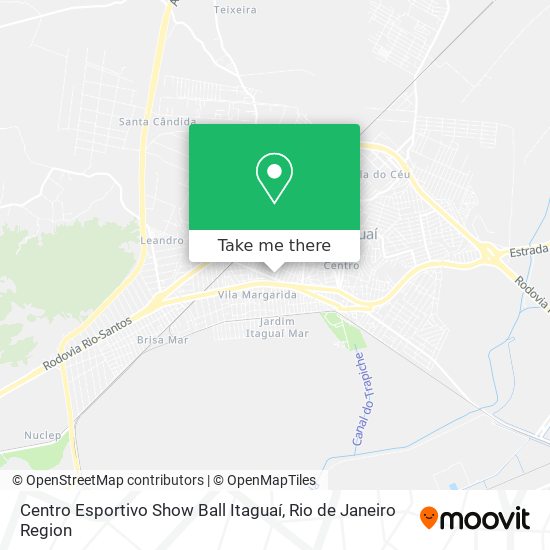 Centro Esportivo Show Ball Itaguaí map