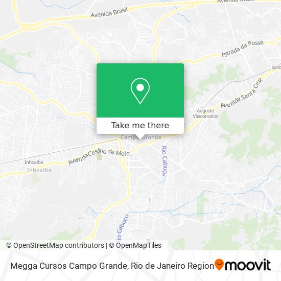 Mapa Megga Cursos Campo Grande