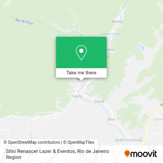 Sítio Renascer Lazer & Eventos map