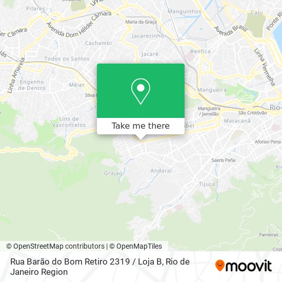 Mapa Rua Barão do Bom Retiro 2319 / Loja B