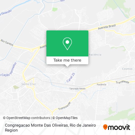 Mapa Congregacao Monte Das Oliveiras