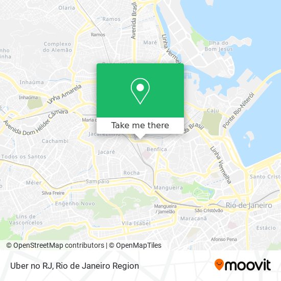 Mapa Uber no RJ