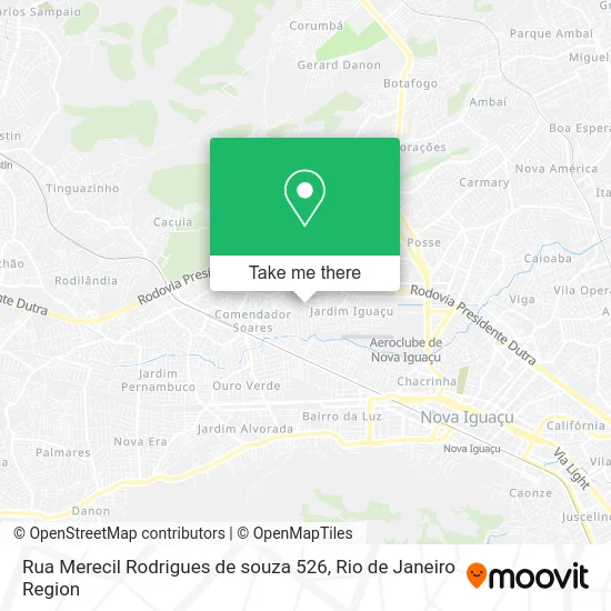 Rua Merecil Rodrigues de souza 526 map