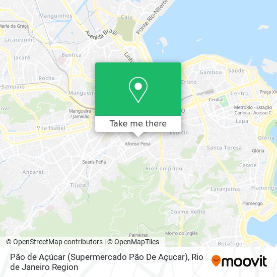 Mapa Pão de Açúcar (Supermercado Pão De Açucar)