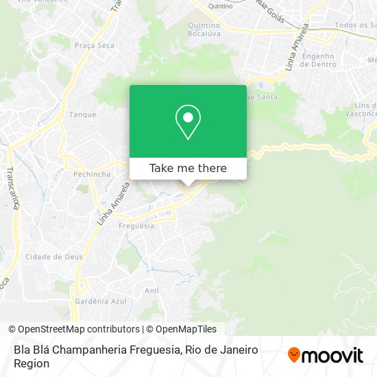 Bla Blá Champanheria Freguesia map