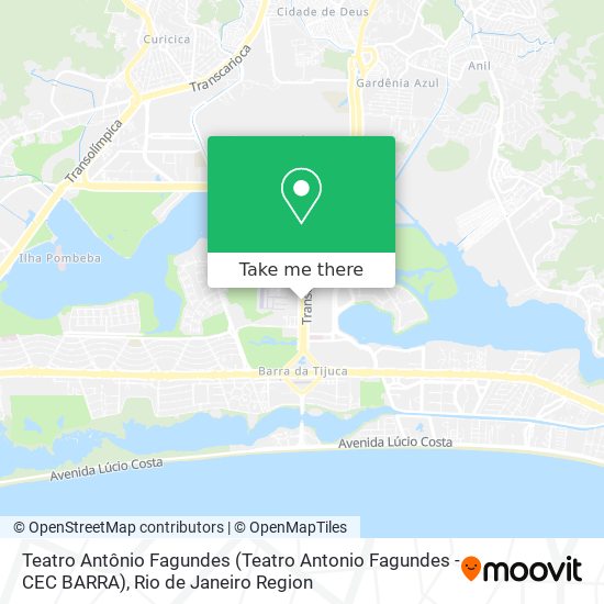 Teatro Antônio Fagundes (Teatro Antonio Fagundes - CEC BARRA) map