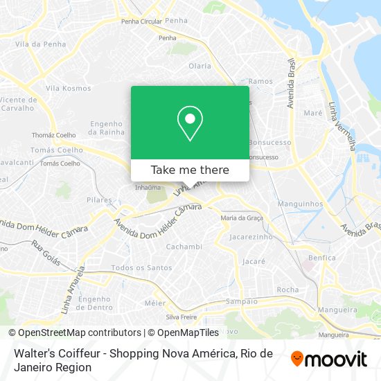 Walter's Coiffeur - Shopping Nova América map