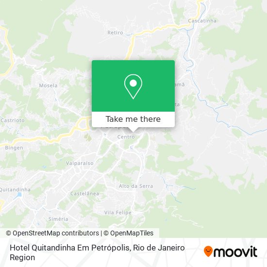 Hotel Quitandinha Em Petrópolis map
