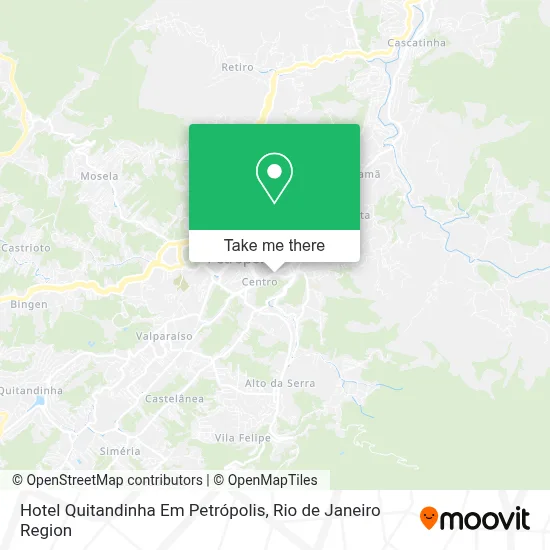Hotel Quitandinha Em Petrópolis map