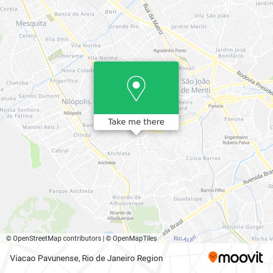 Viacao Pavunense map