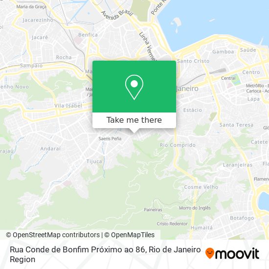 Rua Conde de Bonfim Próximo ao 86 map