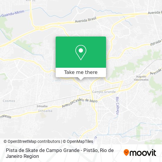 Pista de Skate de Campo Grande - Pistão map