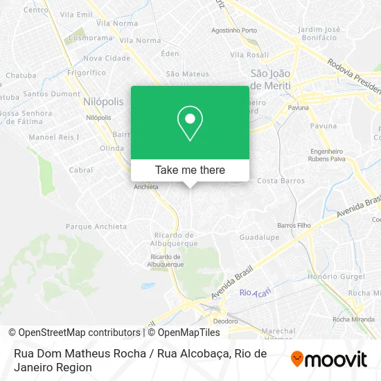 Rua Dom Matheus Rocha / Rua Alcobaça map