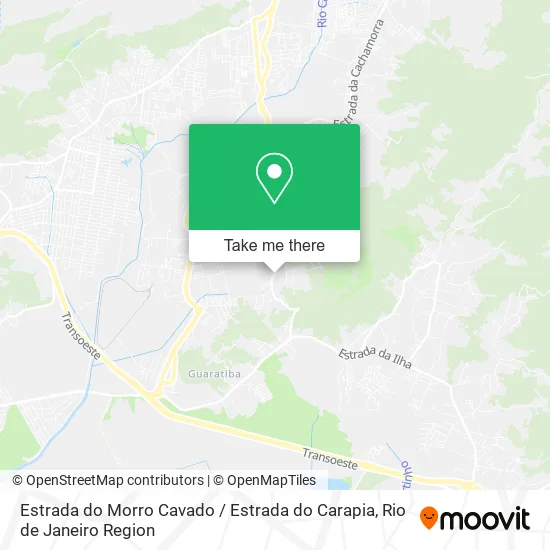 Estrada do Morro Cavado / Estrada do Carapia map