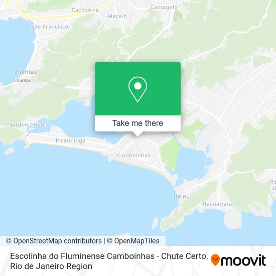 Escolinha do Fluminense Camboinhas - Chute Certo map