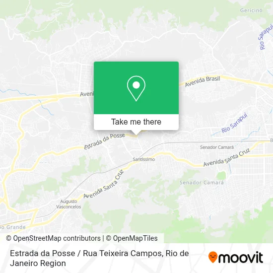 Estrada da Posse / Rua Teixeira Campos map