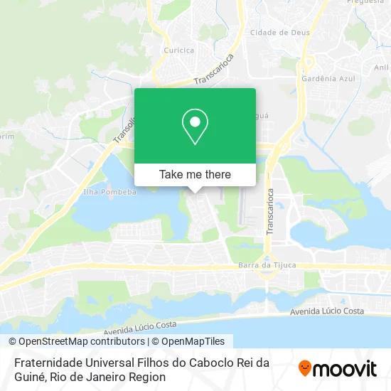 Fraternidade Universal Filhos do Caboclo Rei da Guiné map