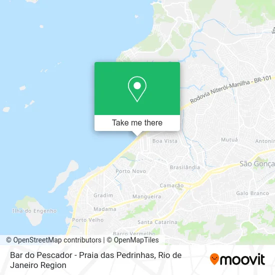 Bar do Pescador - Praia das Pedrinhas map