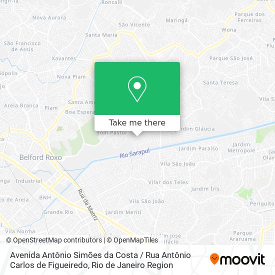 Avenida Antônio Simões da Costa / Rua Antônio Carlos de Figueiredo map