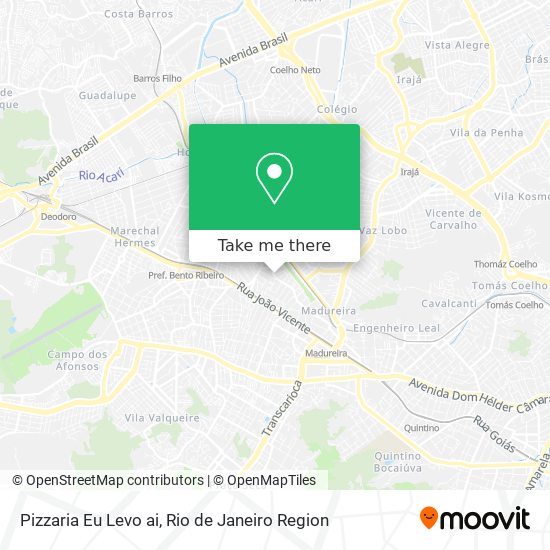 Mapa Pizzaria Eu Levo ai