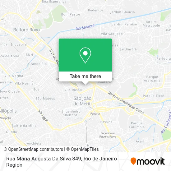 Rua Maria Augusta Da Silva 849 map