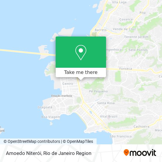 Amoedo Niterói map