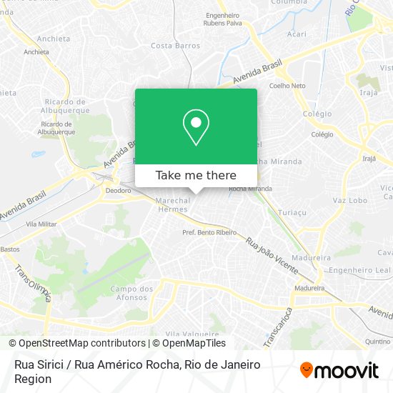 Rua Sirici / Rua Américo Rocha map