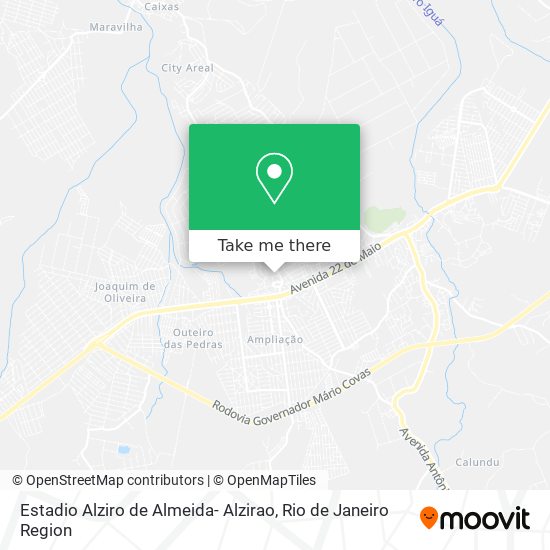 Mapa Estadio Alziro de Almeida- Alzirao