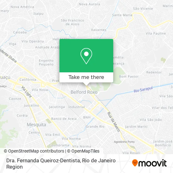 Dra. Fernanda Queiroz-Dentista map
